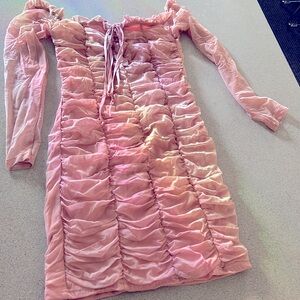 Coffin gauze styled sleeveless dress